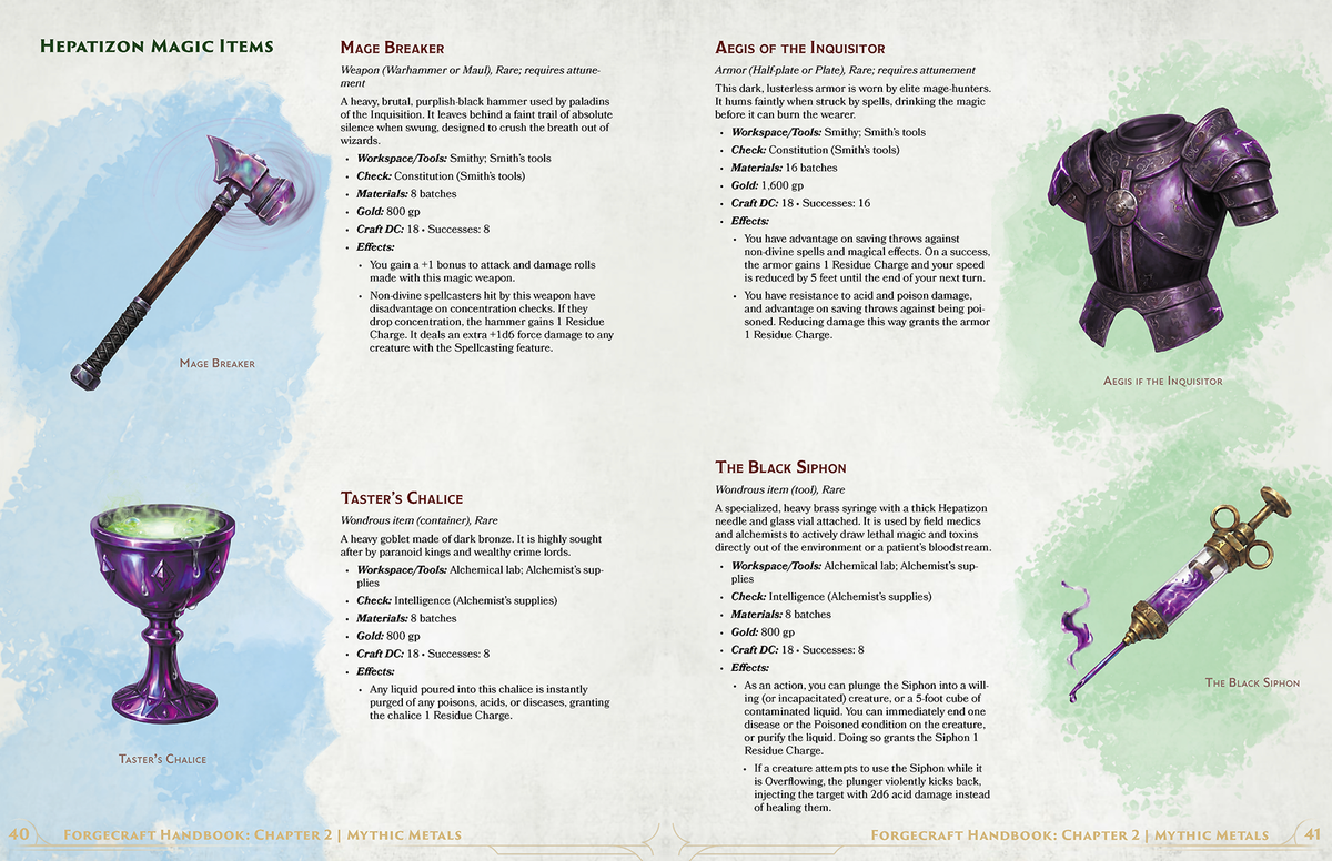 Zanrik's Guide To Mythic Metals - Forgecraft Handbook Softcover