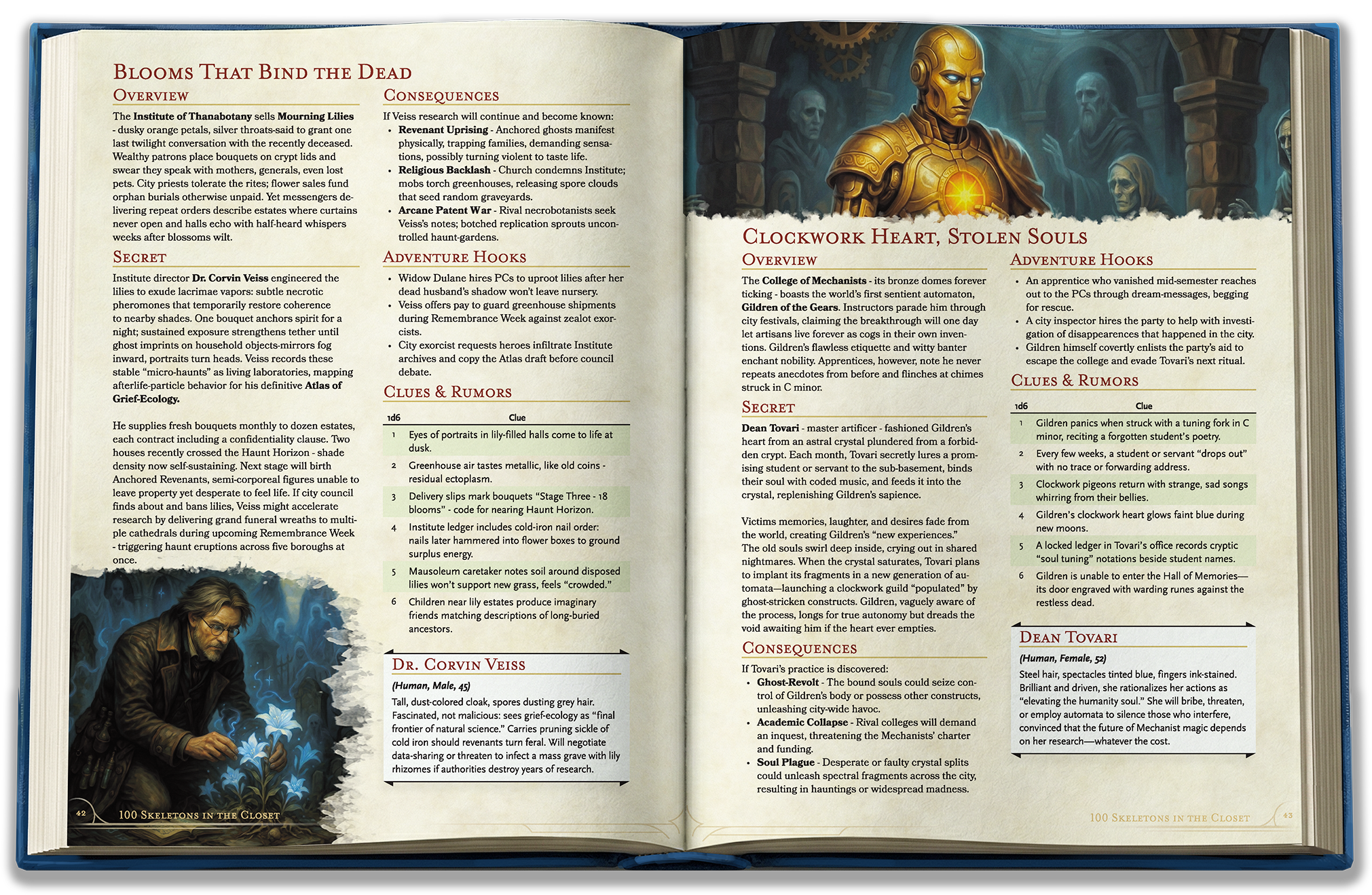 100 Skeletons in the Closet - 5e Side-Quests Collection